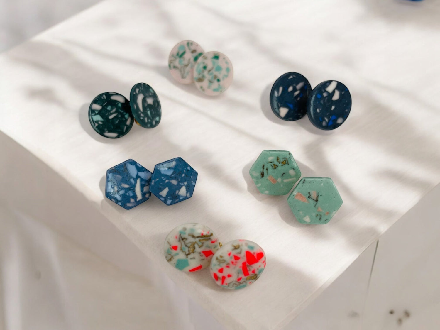 Terrazzo Stud Earrings